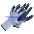 10 Gauge Polyester Liner, Latex Coating, Crinkle Finish Handschuh